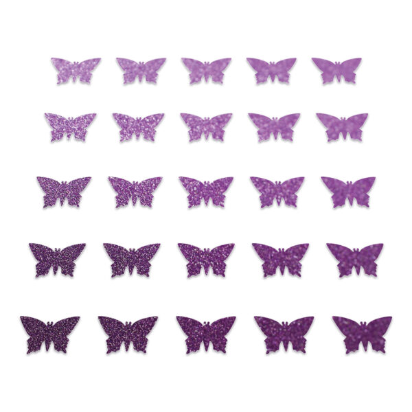 Butterfly - Purple Glitter