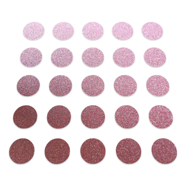 Circle - Baby Pink Glitter