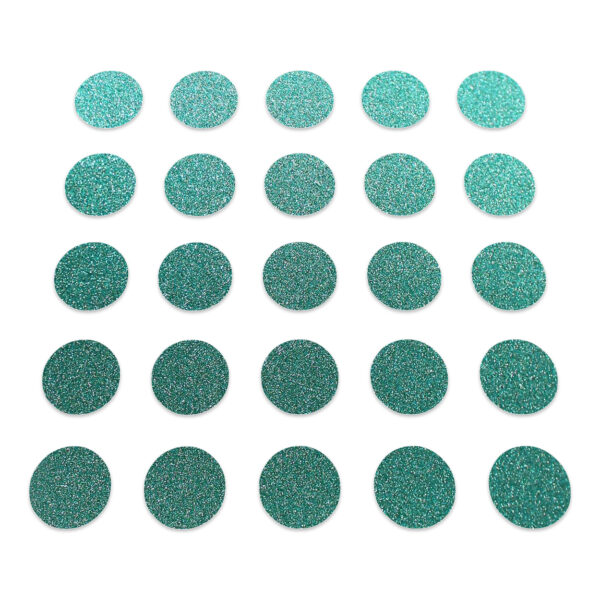 Circle - Dark Duck Egg Glitter
