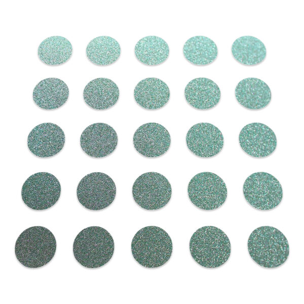 Circle - Duck Egg Glitter