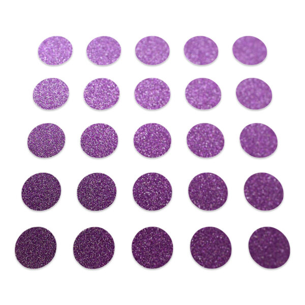 Circle - Purple Glitter
