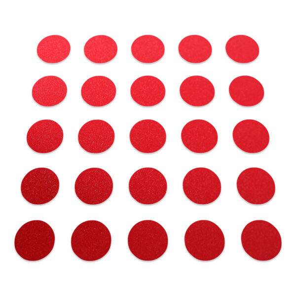 Circle - Red Glitter