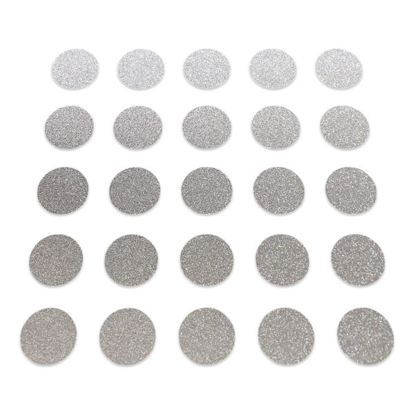 Circle - Silver Glitter