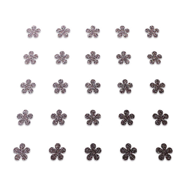 Flower - Brown Glitter