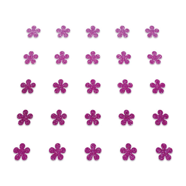 Flower - Bright Pink Glitter