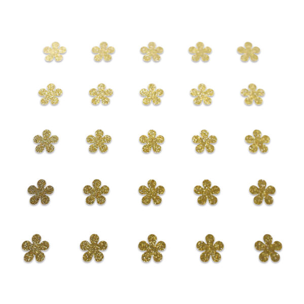Flower - Gold Glitter