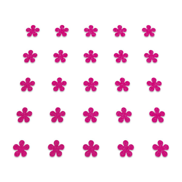 Flower - Neon Pink Glitter