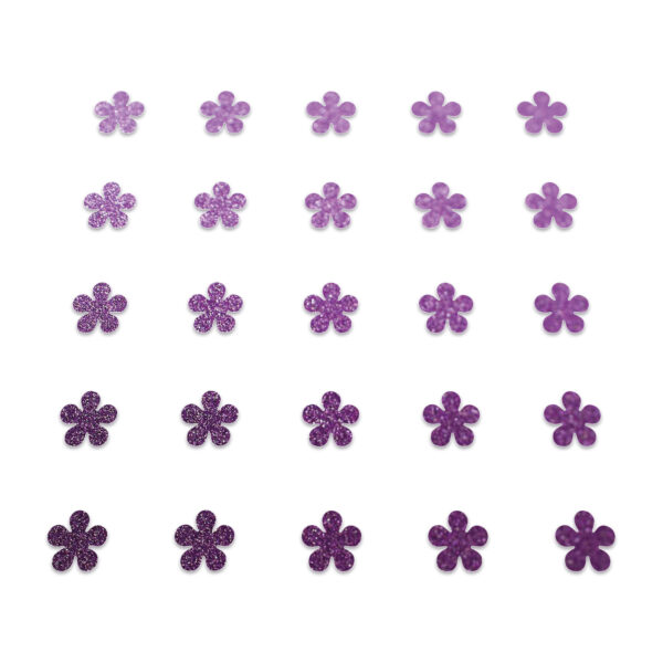 Flower - Purple Glitter