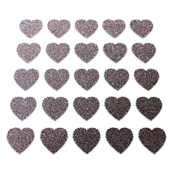 Heart - Brown Glitter