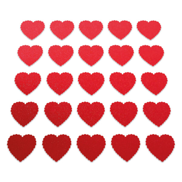 Heart - Red Glitter