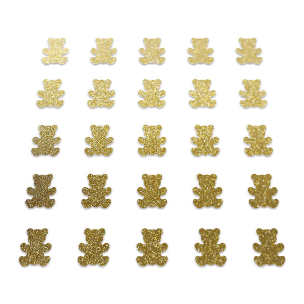 Bear - Gold Glitter