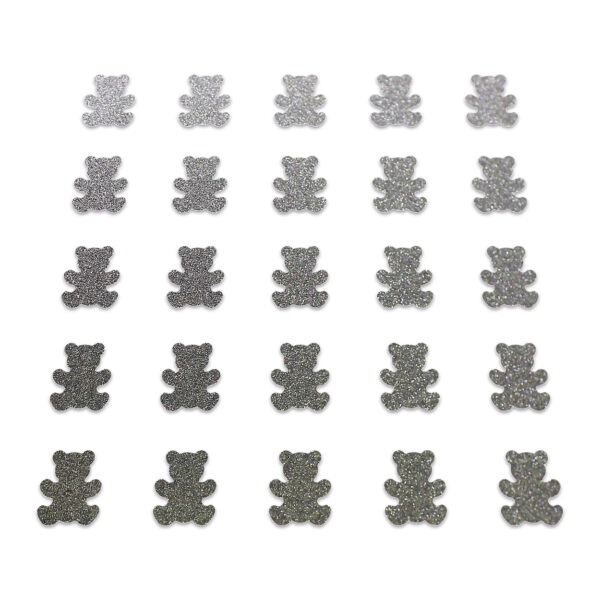 Bear - Grey Glitter