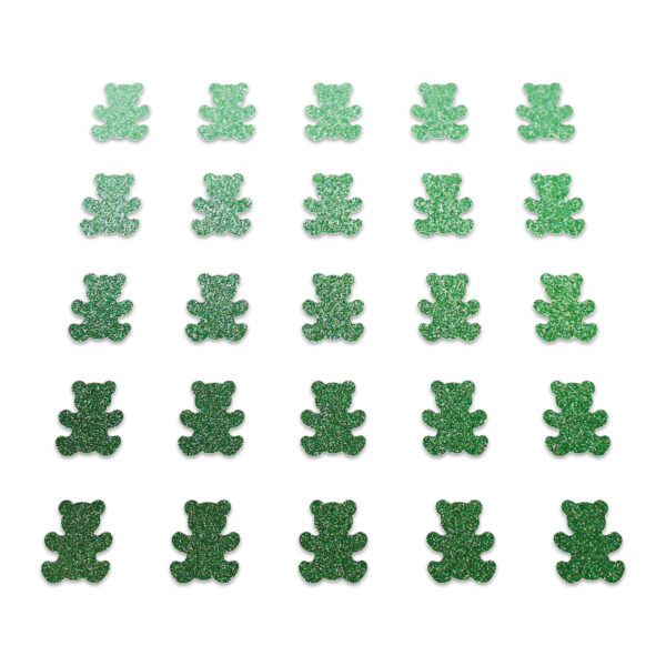 Bear - Green Glitter