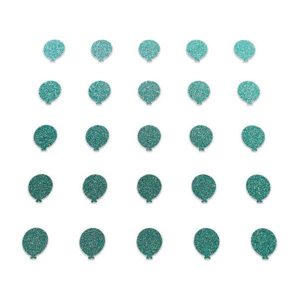 Balloon - Dark Duck Egg Glitter