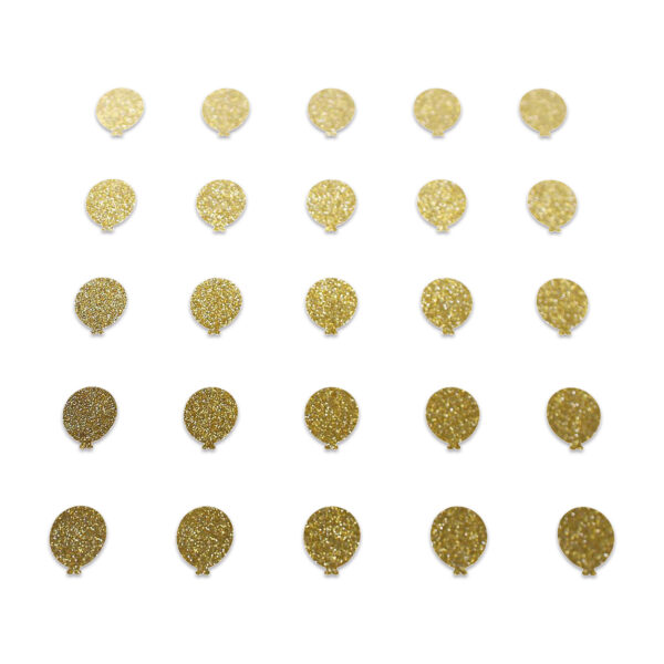 Balloon - Gold Glitter