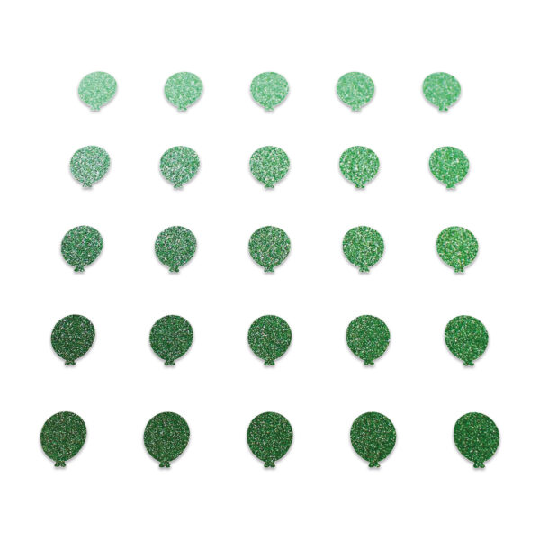 Balloon - Green Glitter