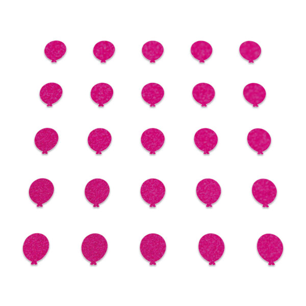 Balloon - Neon Pink Glitter