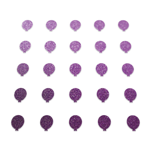 Balloon - Purple Glitter