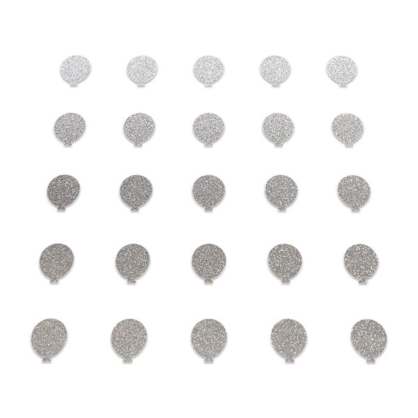 Balloon - Silver Glitter