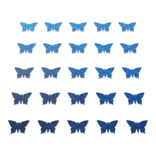 Butterfly - Blue Glitter
