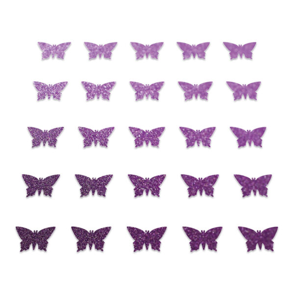 Butterfly - Purple Glitter