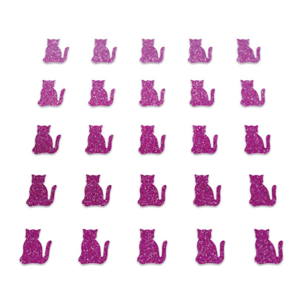Cat - Bright Pink Glitter