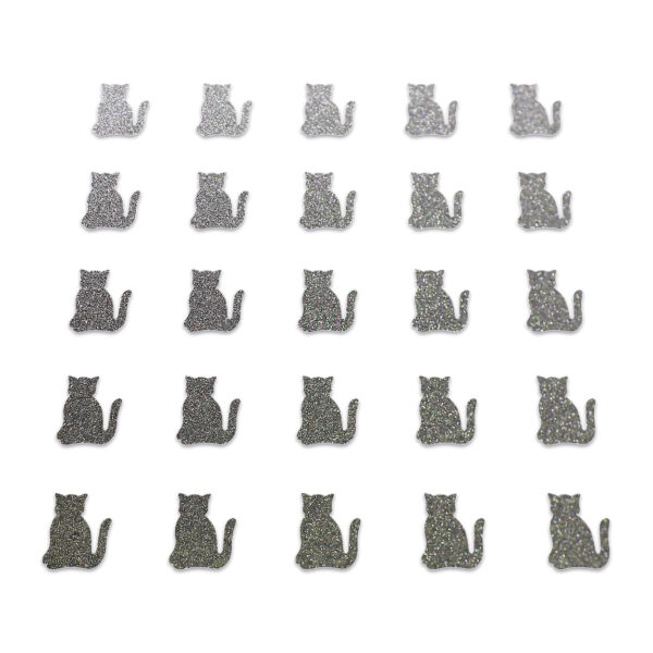 Cat - Grey Glitter