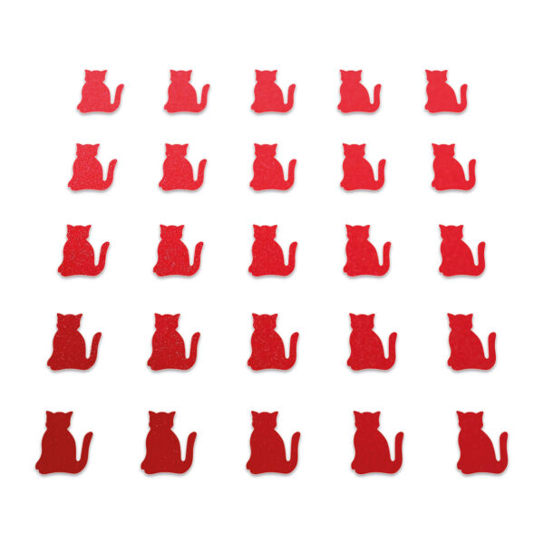 Cat - Red Glitter