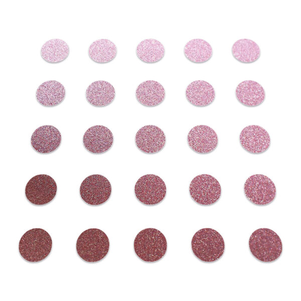 Circle - Baby Pink Glitter