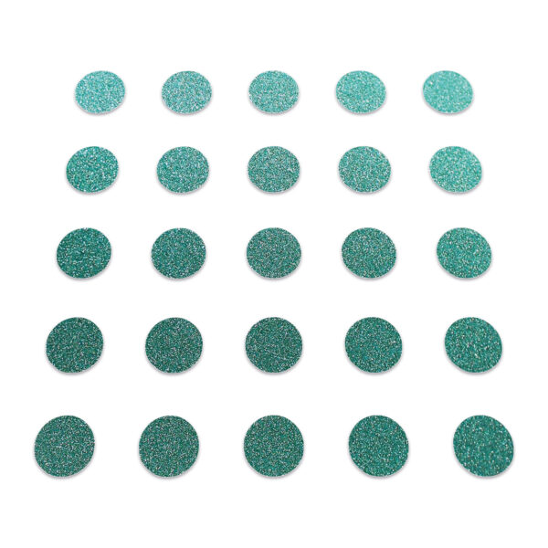 Circle - Dark Duck Egg Glitter
