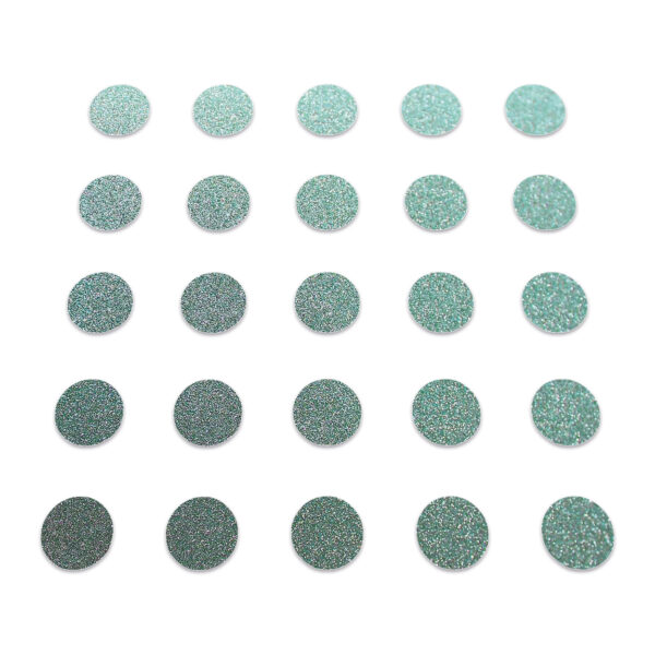 Circle - Duck Egg Glitter