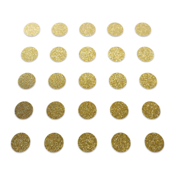 Circle - Gold Glitter