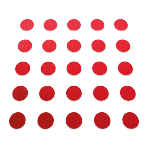 Circle - Red Glitter