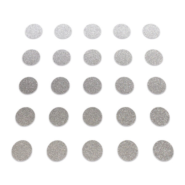 Circle - Silver Glitter