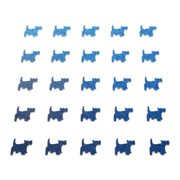 Dog - Blue Glitter