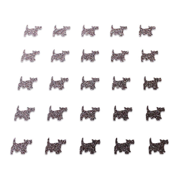Dog - Brown Glitter