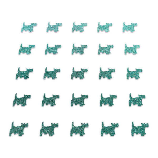 Dog - Dark Duck Egg Glitter