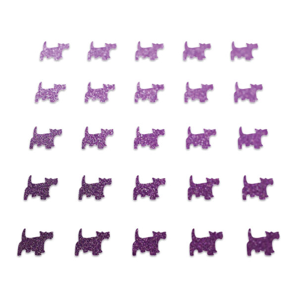 Dog - Purple Glitter