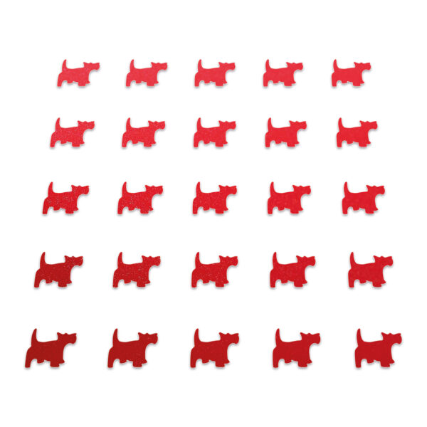 Dog - Red Glitter
