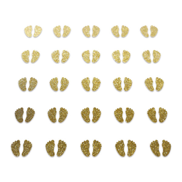 Feet - Gold Glitter