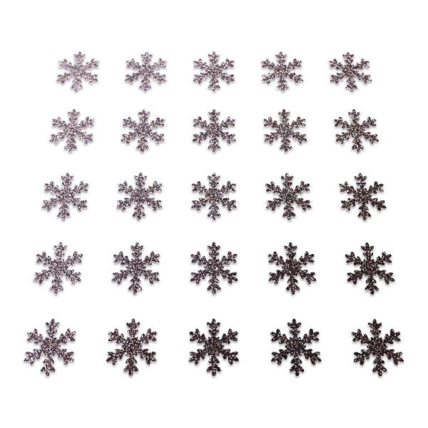 Snowflake - Brown Glitter
