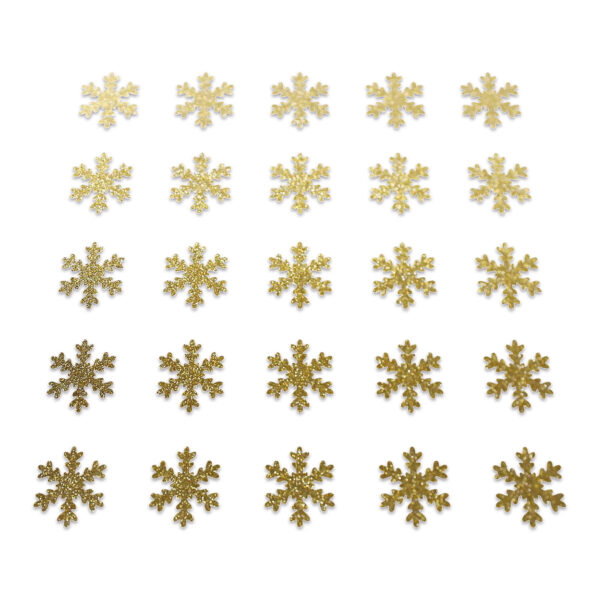 Snowflake - Gold Glitter