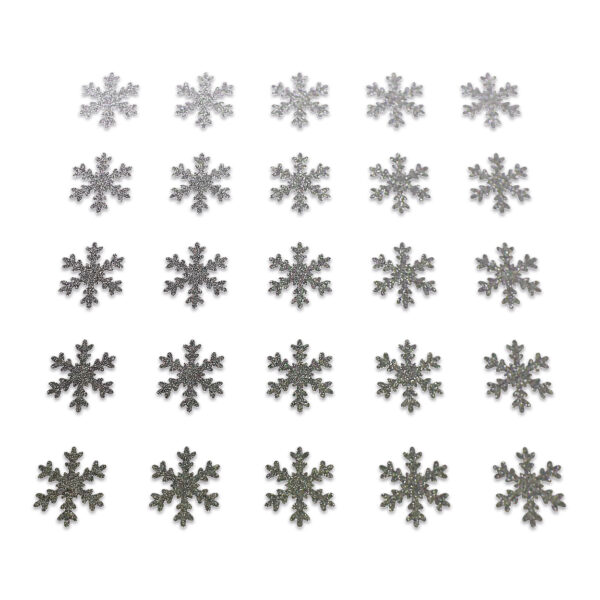 Snowflake - Grey Glitter