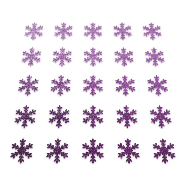 Snowflake - Purple Glitter