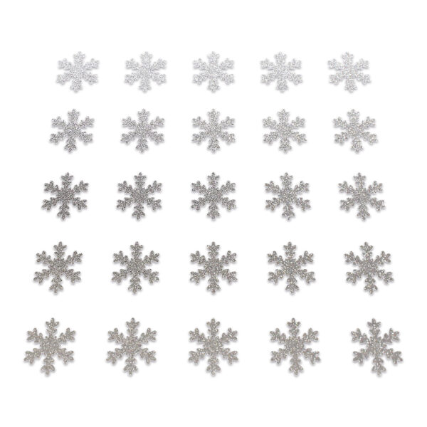 Snowflake - Silver Glitter