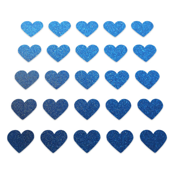 Heart - Blue Glitter