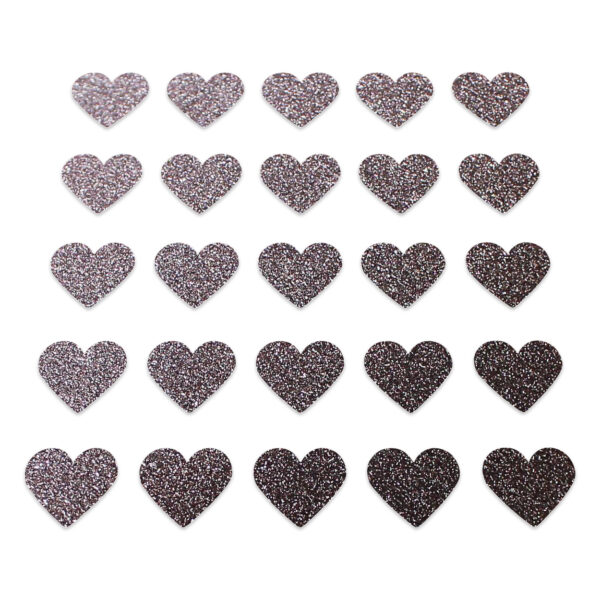 Heart - Brown Glitter