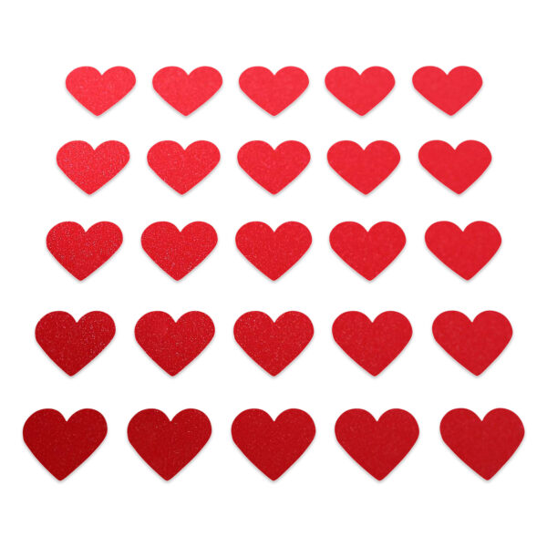 Heart - Red Glitter