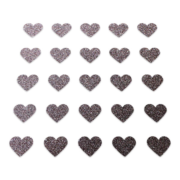 Heart - Brown Glitter