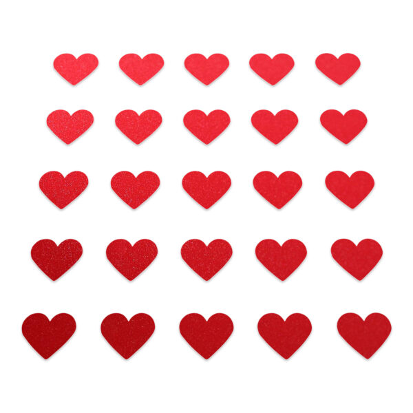 Heart - Red Glitter